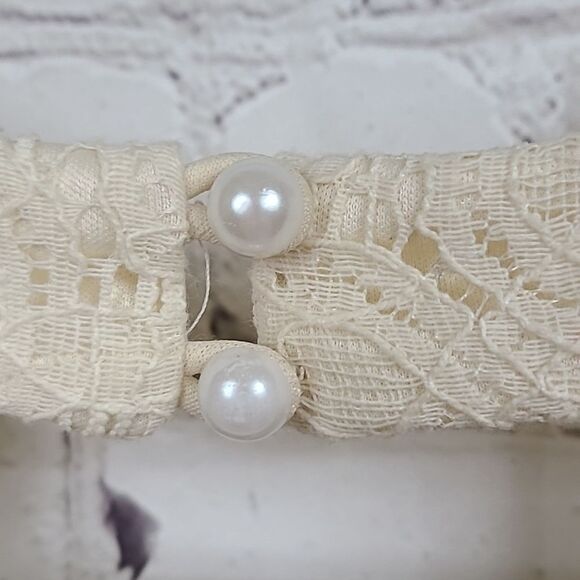 Jodi Kristopher Ivory Lace Embroidered Halter Cut Out Short Homecoming Dress Jrs - Picture 11 of 11